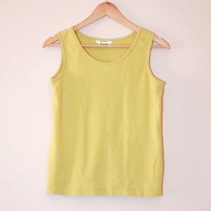 Yellow Thick Strap Tank Top